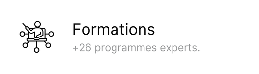 26 programmes de formation