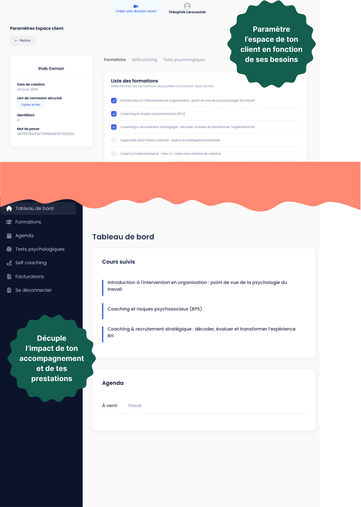 Linkup Coaching as a certified training organization connected to all major French funding systems (CPF, France Travail, Région, OPCO, AGEFICE, FIFPL, AGEFIPH).