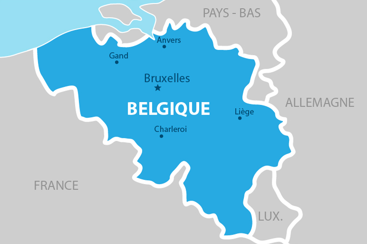 Carte de la Belgique