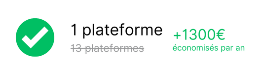 1 seule plateforme