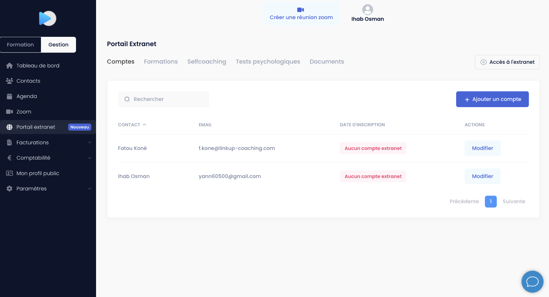 Portail extranet